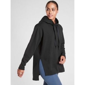 hooded high low sweatshirt